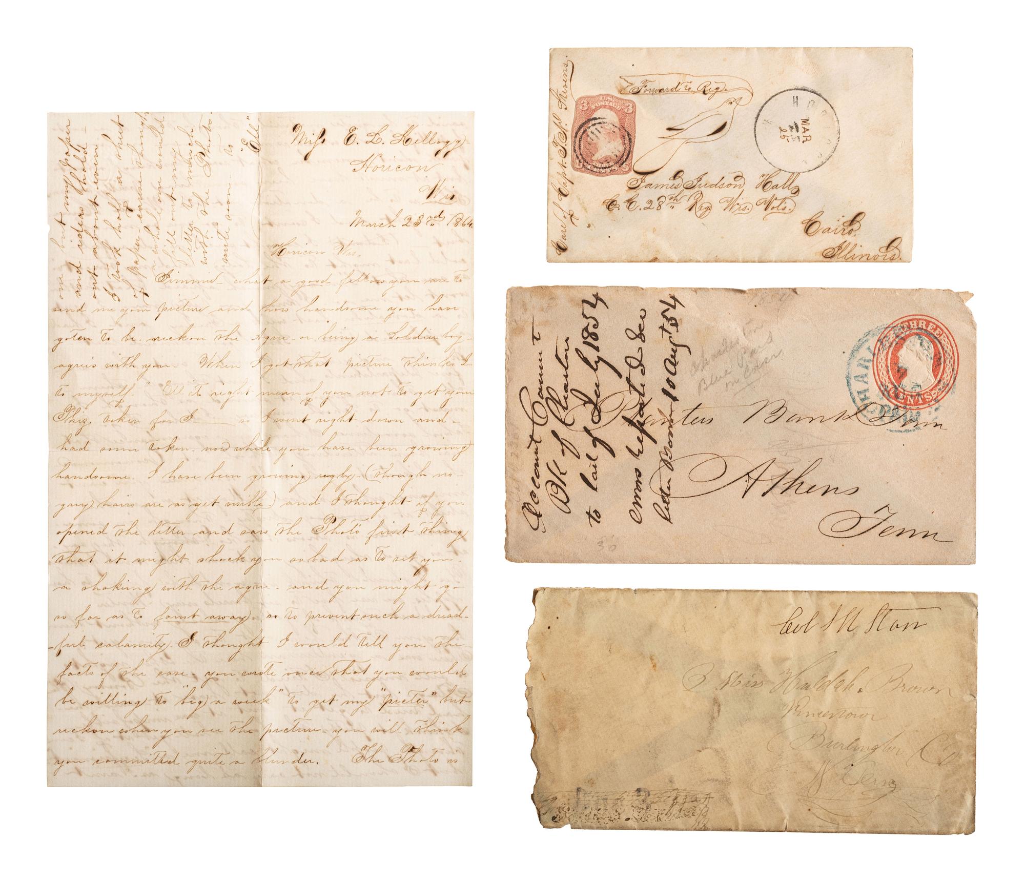 [MILITARIA]. A group of 5 items highlighted by 1817 Infantry Exercise of the United States identified to Ensign Edmond Hopkins.