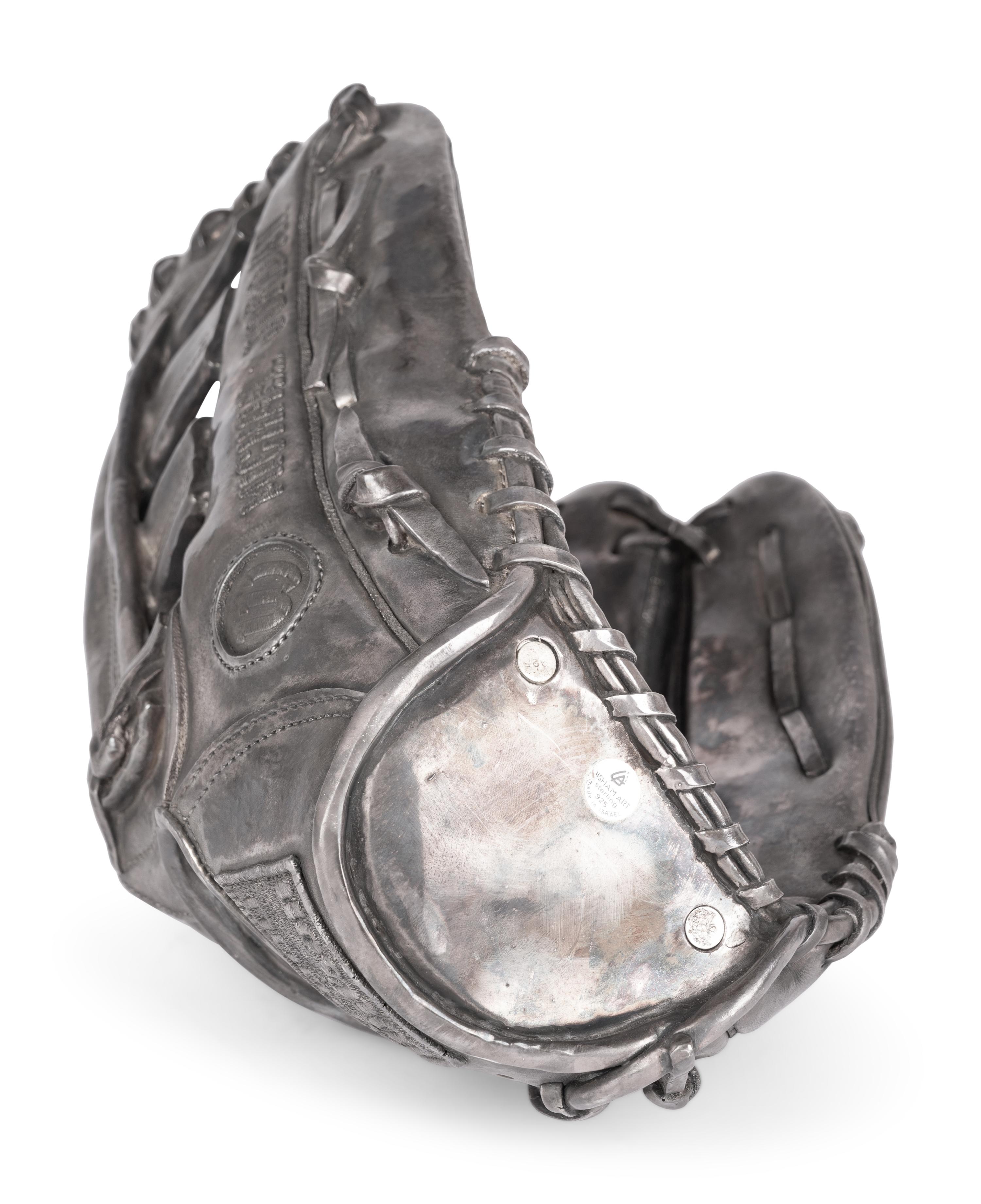 A Wilson A2000 Silver Cast Baseball Glove Crafted for Michael Jordan's 32nd Birthday