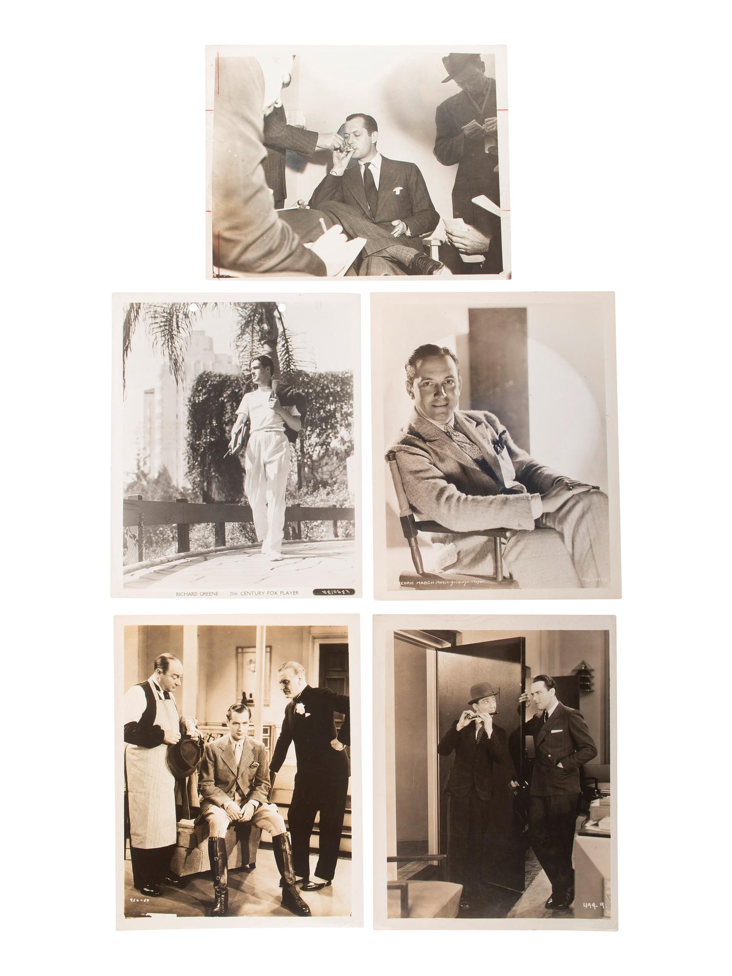 [HOLLYWOOD]. A collection of 110 publicity photographs of leading actors and actresses dating from the 1920s-1970s, including: