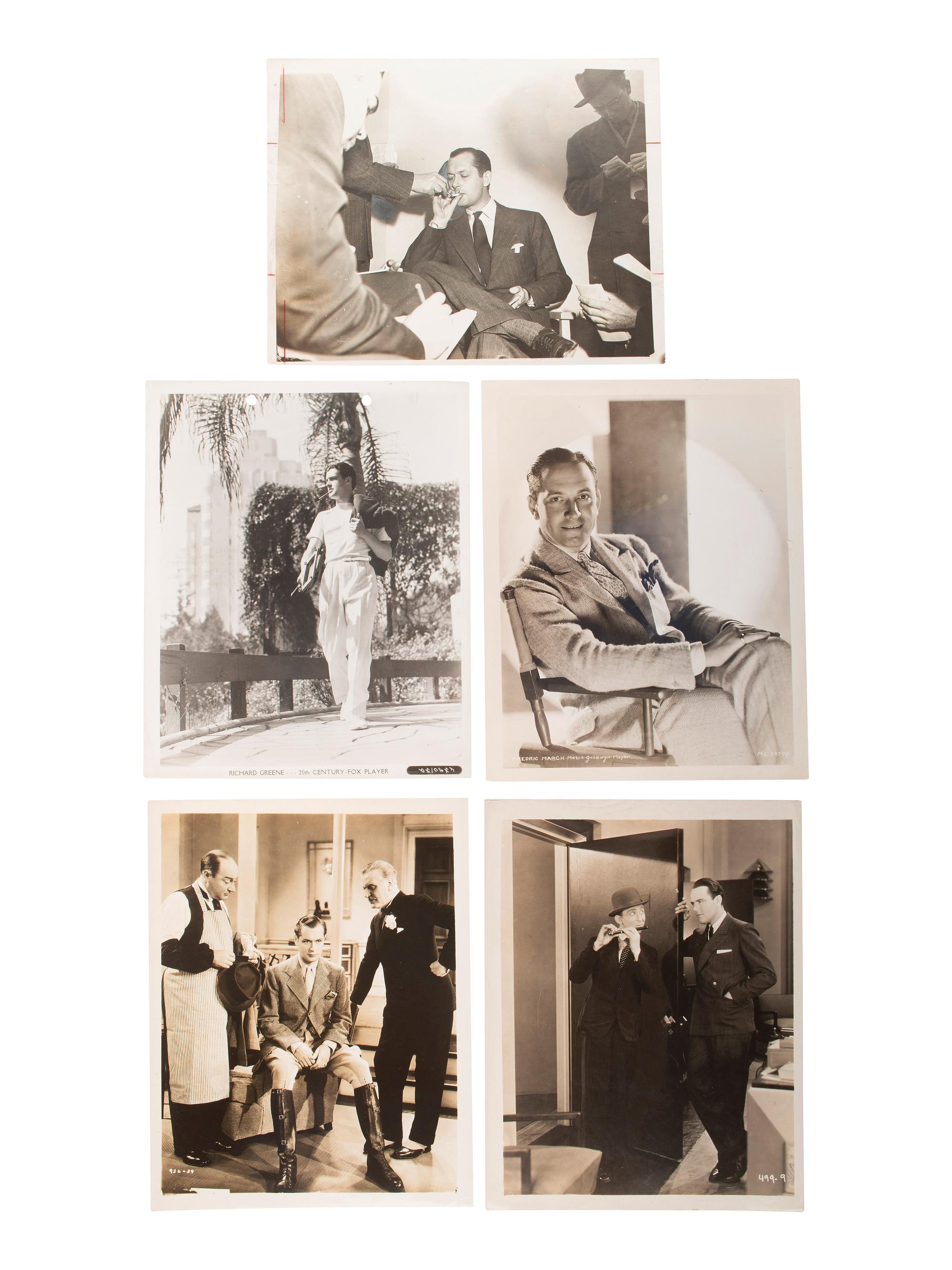 [HOLLYWOOD]. A collection of 110 publicity photographs of leading actors and actresses dating from the 1920s-1970s, including: