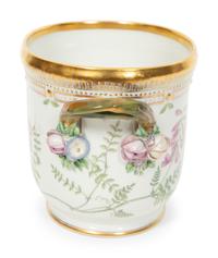 A Royal Copenhagen Flora Danica Porcelain Cache Pot