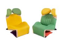 Wink Chairs, Pair Cassina, Italy