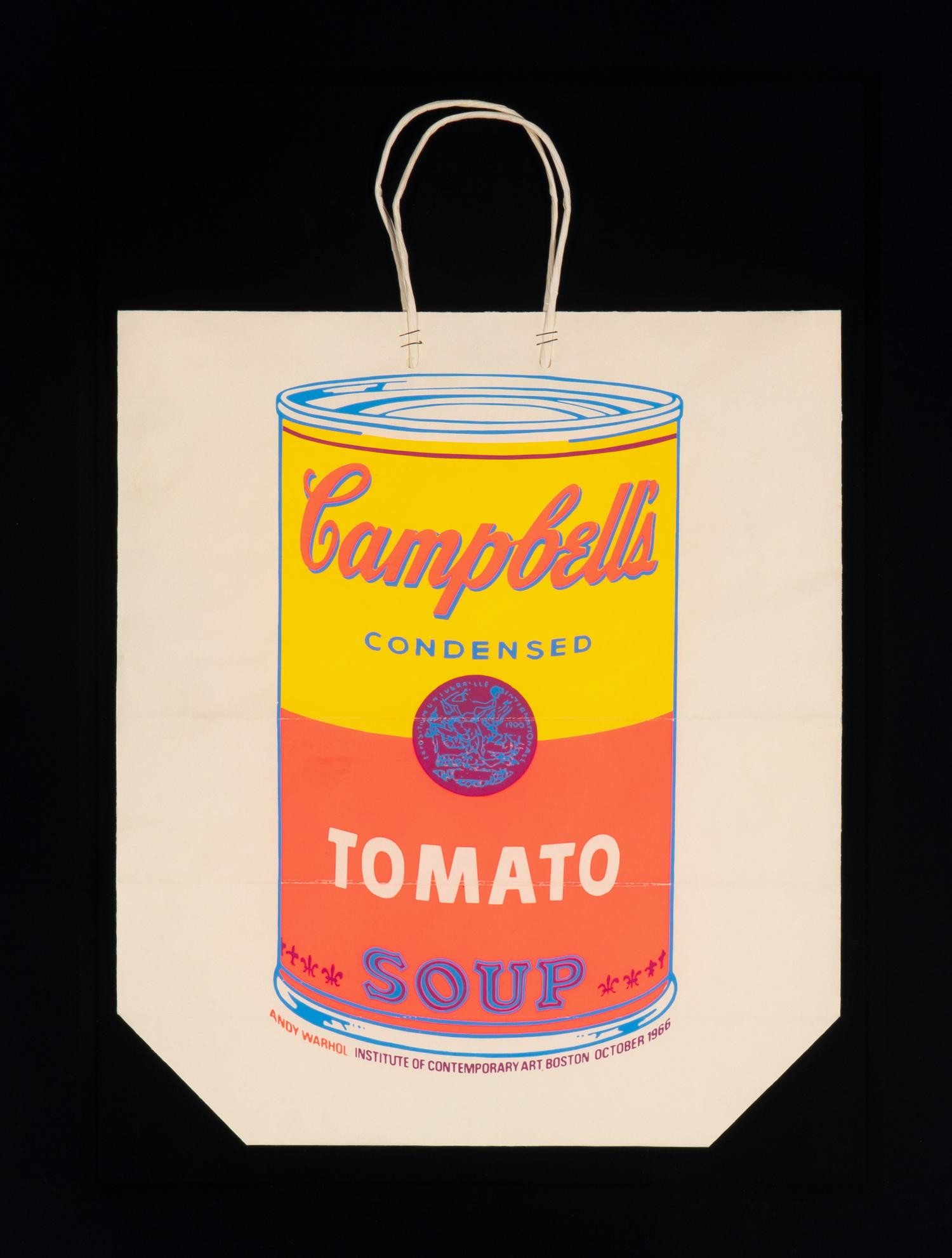 Campbell's Soup Can On Shopping Bag (Tomato) , 1966