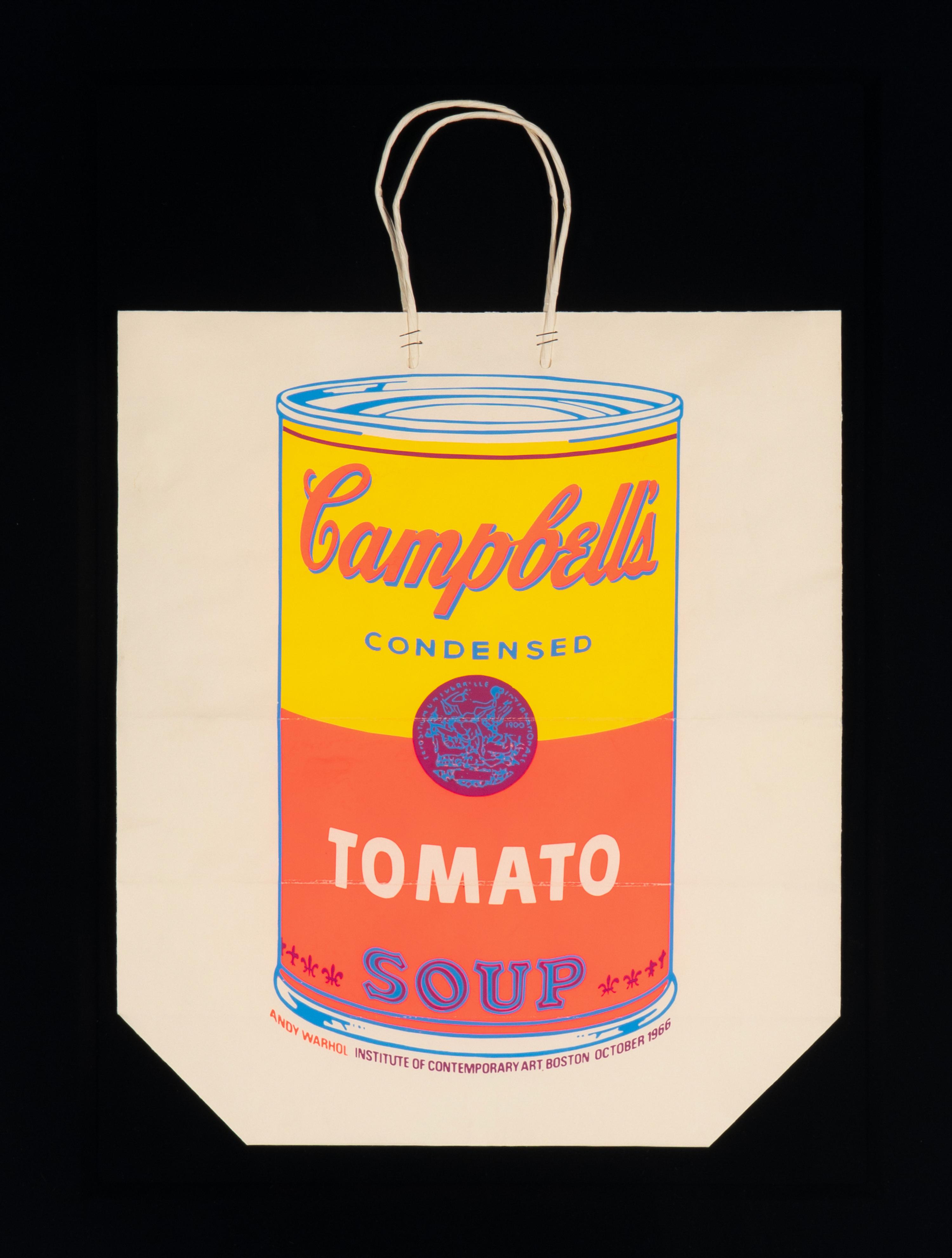Campbell's Soup Can On Shopping Bag (Tomato) , 1966