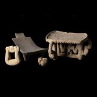 Four Costa Rican Volcanic Stone Items