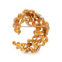 YELLOW GOLD AND DIAMOND BROOCH