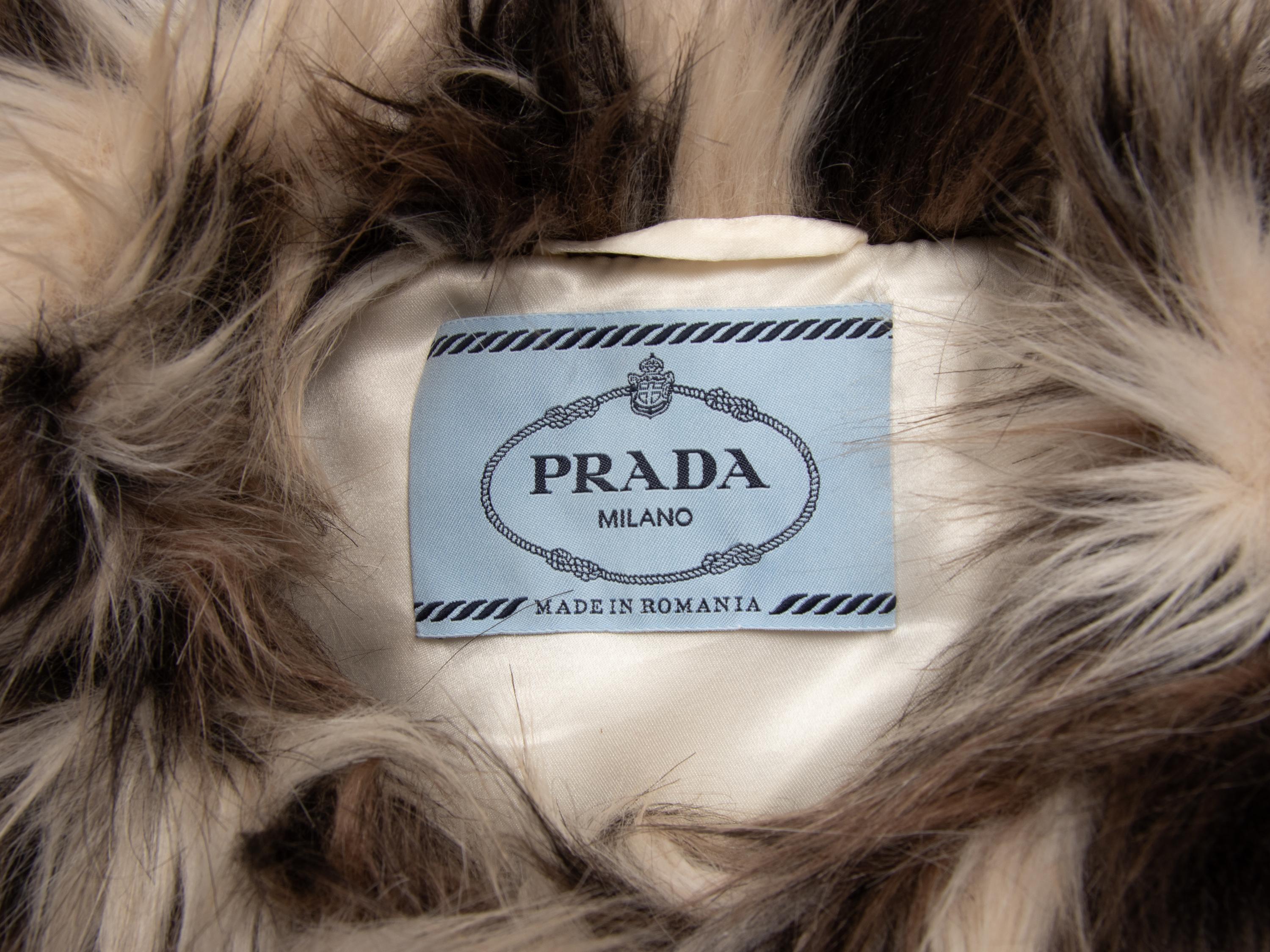 PRADA, SPOTTED FAUX FUR COAT