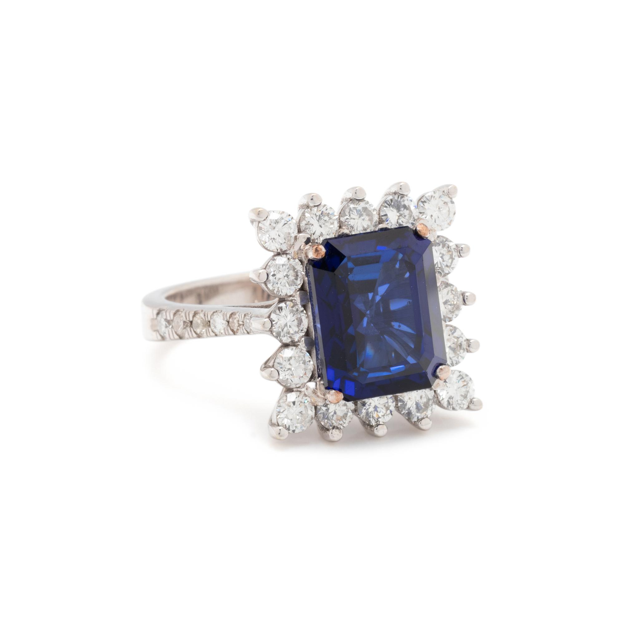 SAPPHIRE AND DIAMOND RING