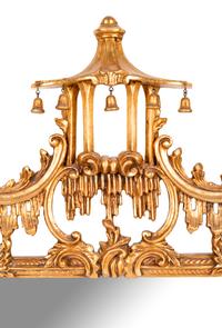 A Chinese Chippendale Style Giltwood Mirror