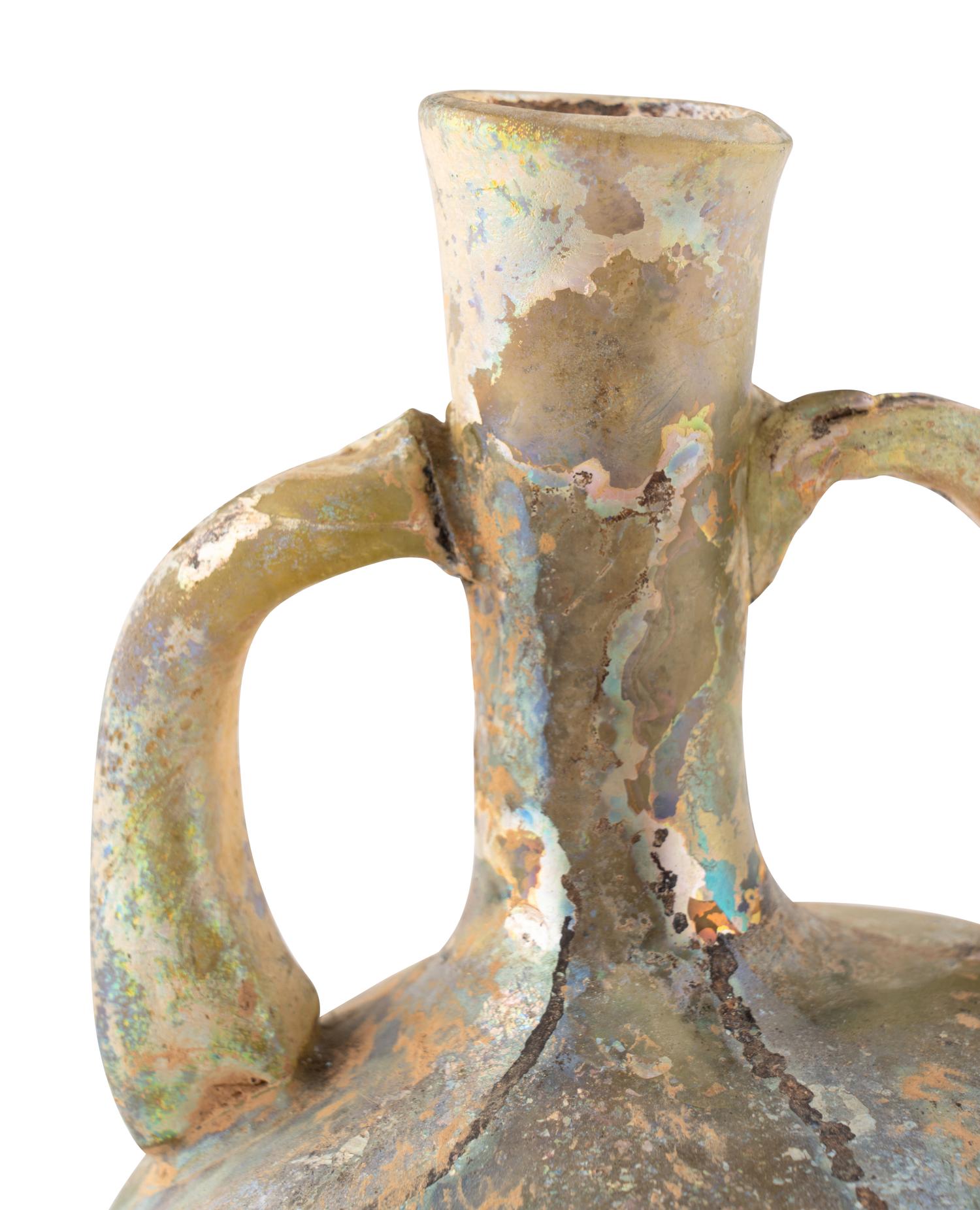 An Early Islamic Glass Flask