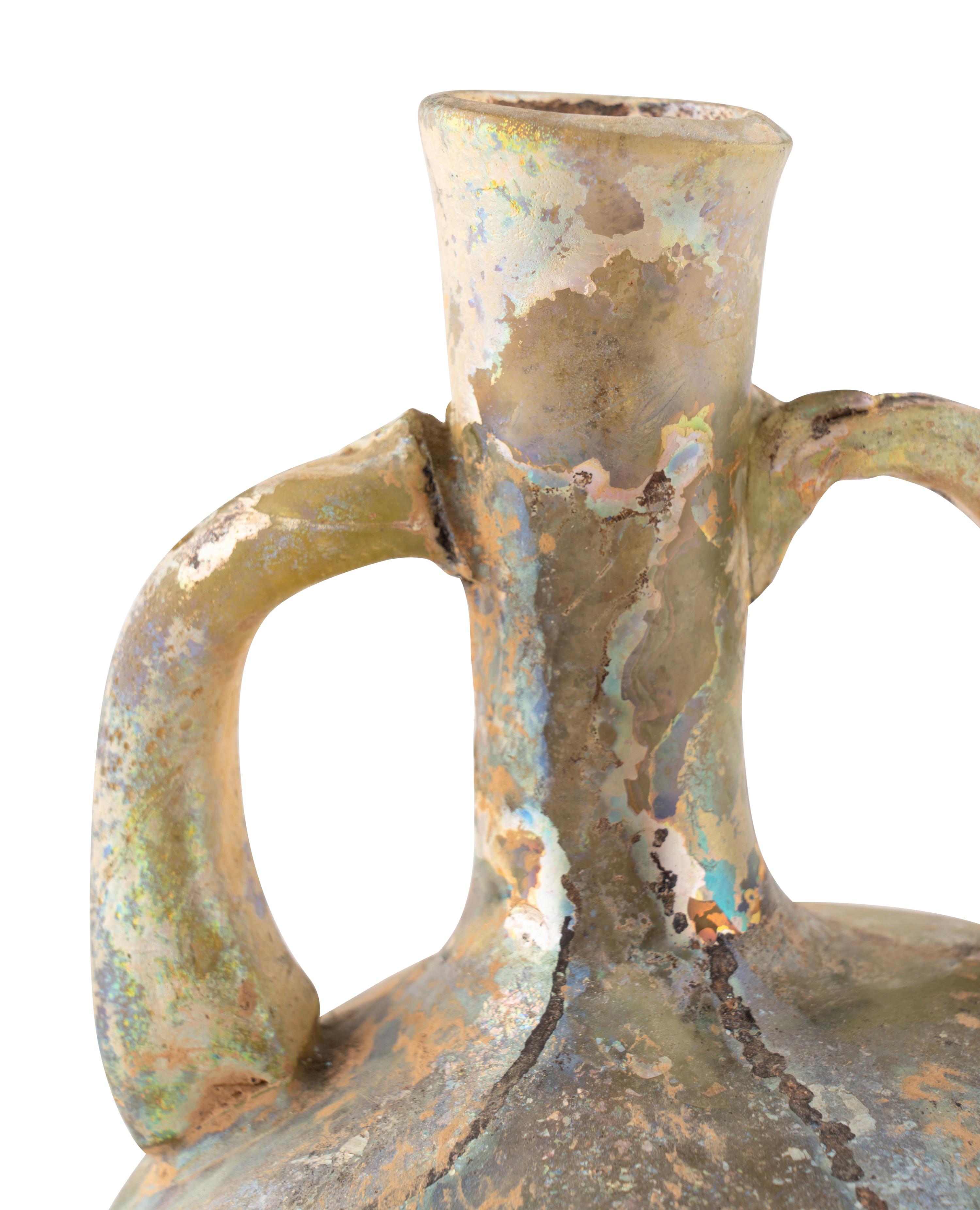 An Early Islamic Glass Flask