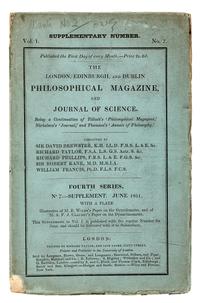 BOOLE, George (1815-1864). “On the Theory of Probabilities, and in Particular on Mitchell’s Problem of the Distribution of the Fixed Stars.” In: The London, Edinburgh, and Dublin Philosophical Magazine , Vol. 1, Series 4, No. 7 (Supplement), pp. 521-30. London: Richard Taylor, 1851.