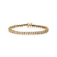 YELLOW GOLD AND DIAMOND BRACELET