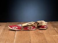 Sioux Beaded Hide Moccasins
