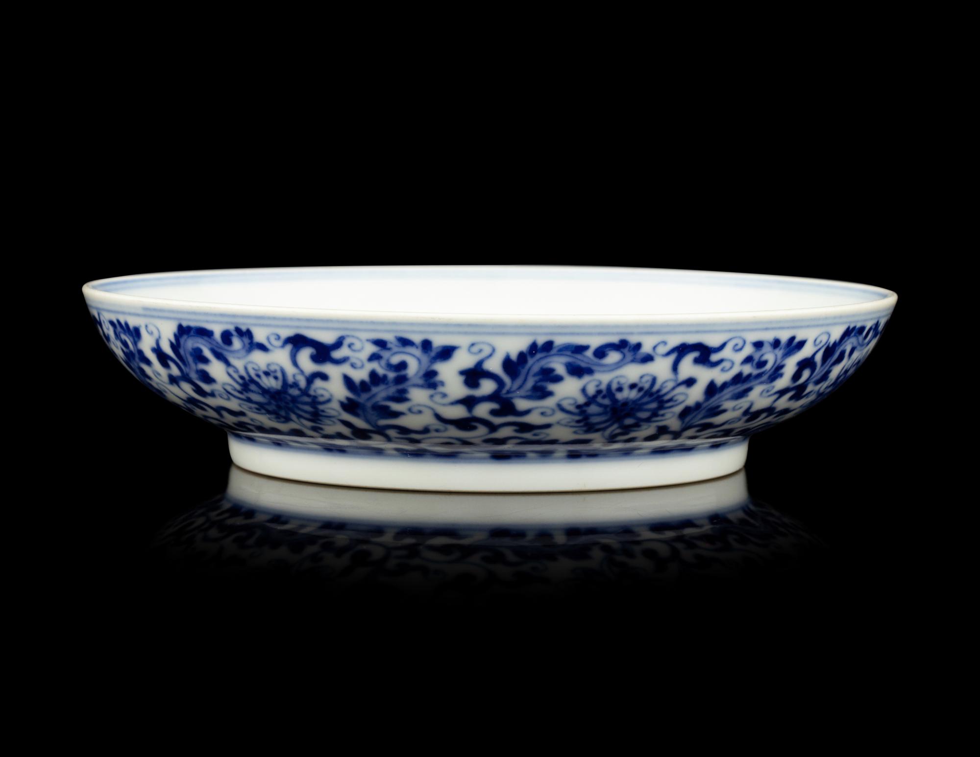 A Chinese Blue and White Porcelain Dish