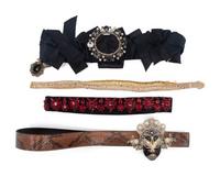 Four Designer Belts by Valentino and Dolce & Gabbana