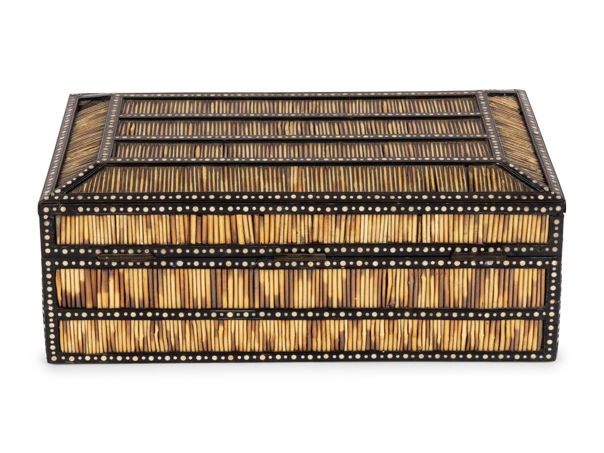 An Anglo-Indian Quill Writing Box