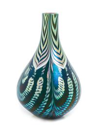 Orient & Flume, CHICO, CA, an iridescent glass vase