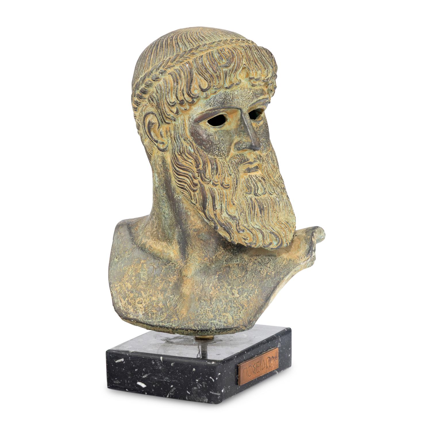 A Composition Bust of Poseidon