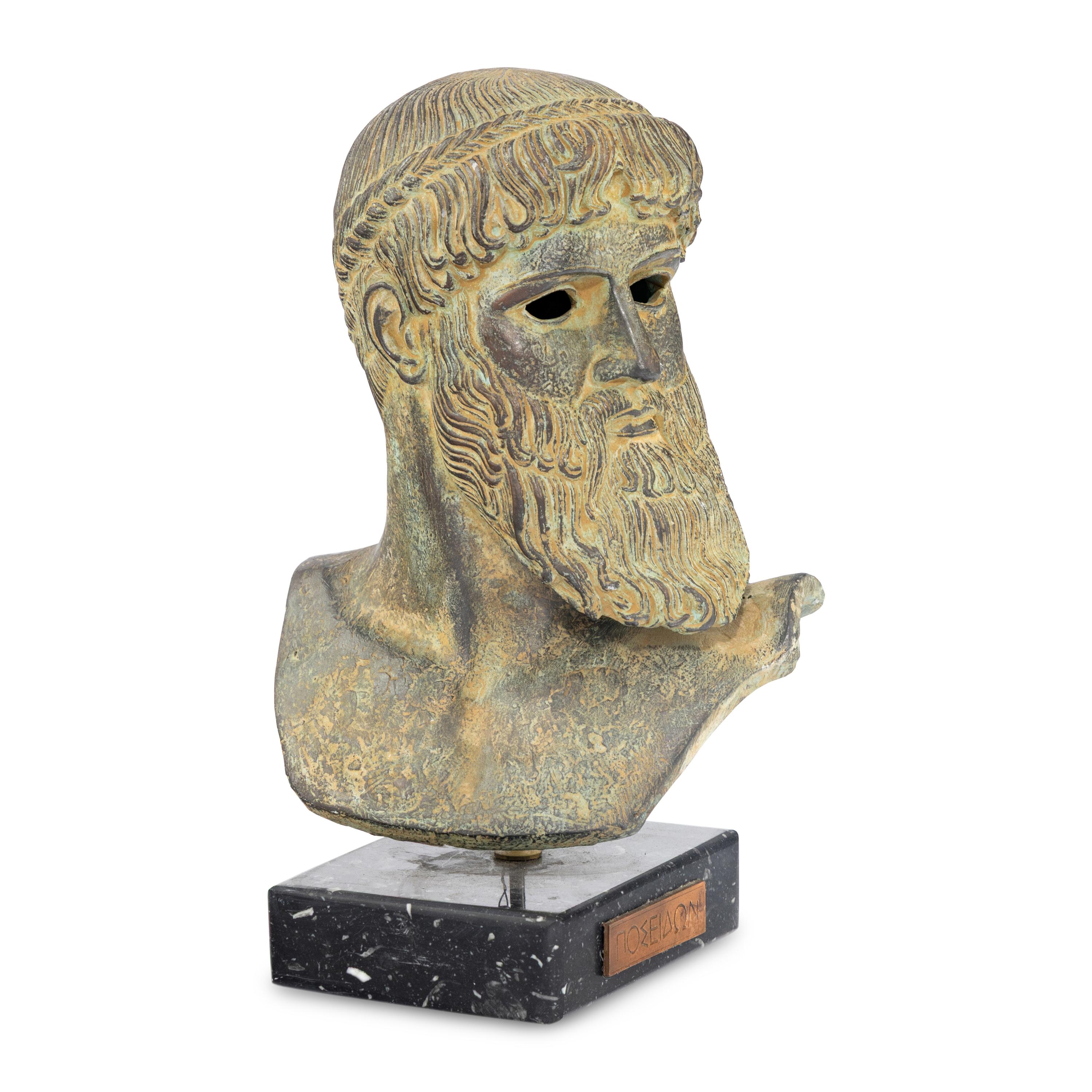 A Composition Bust of Poseidon