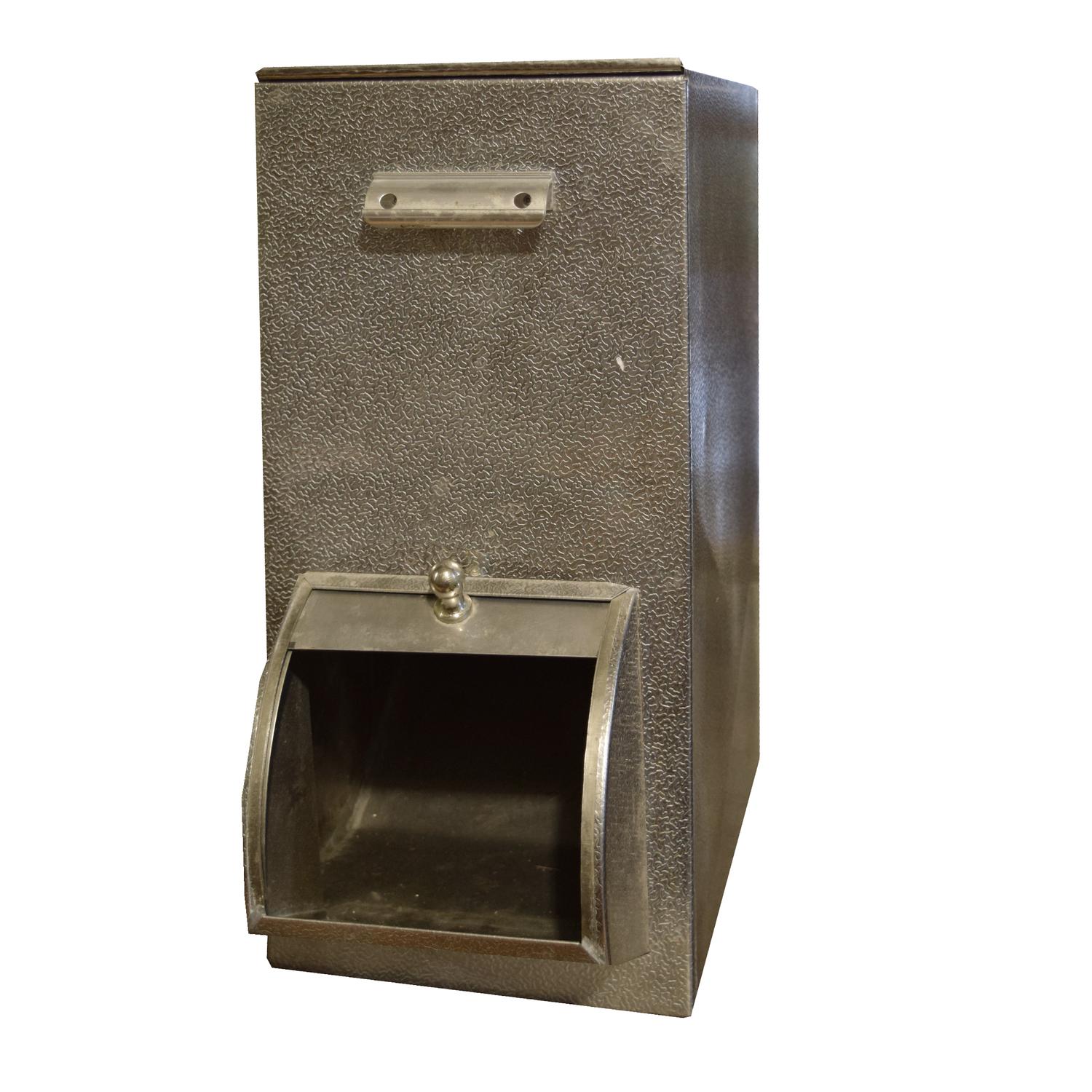 A Steel Coffee Bean Dispenser 9" W x 21" D x 19.5" H — Italy, Circa 1960
