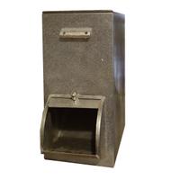 A Steel Coffee Bean Dispenser 9" W x 21" D x 19.5" H — Italy, Circa 1960