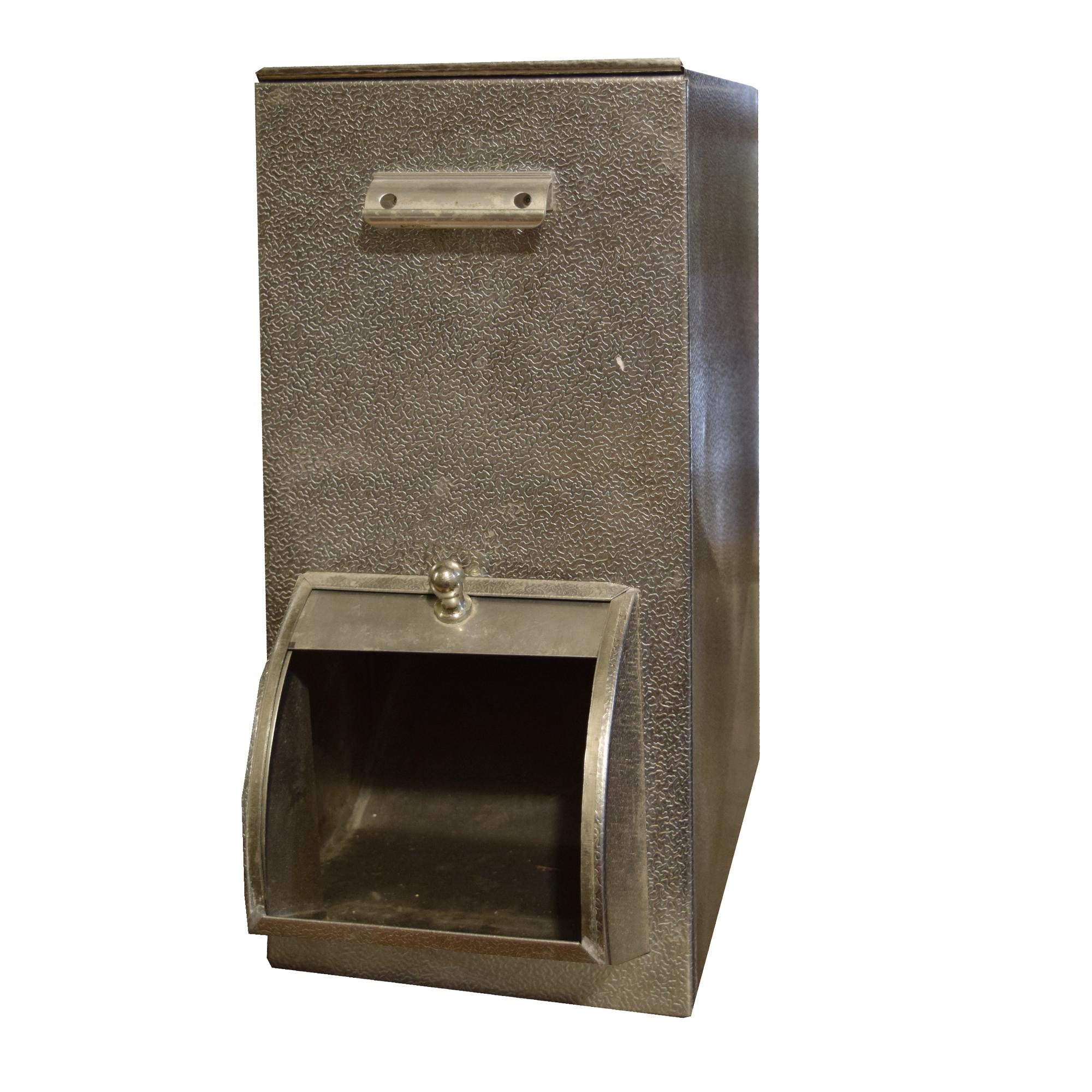 A Steel Coffee Bean Dispenser 9" W x 21" D x 19.5" H — Italy, Circa 1960