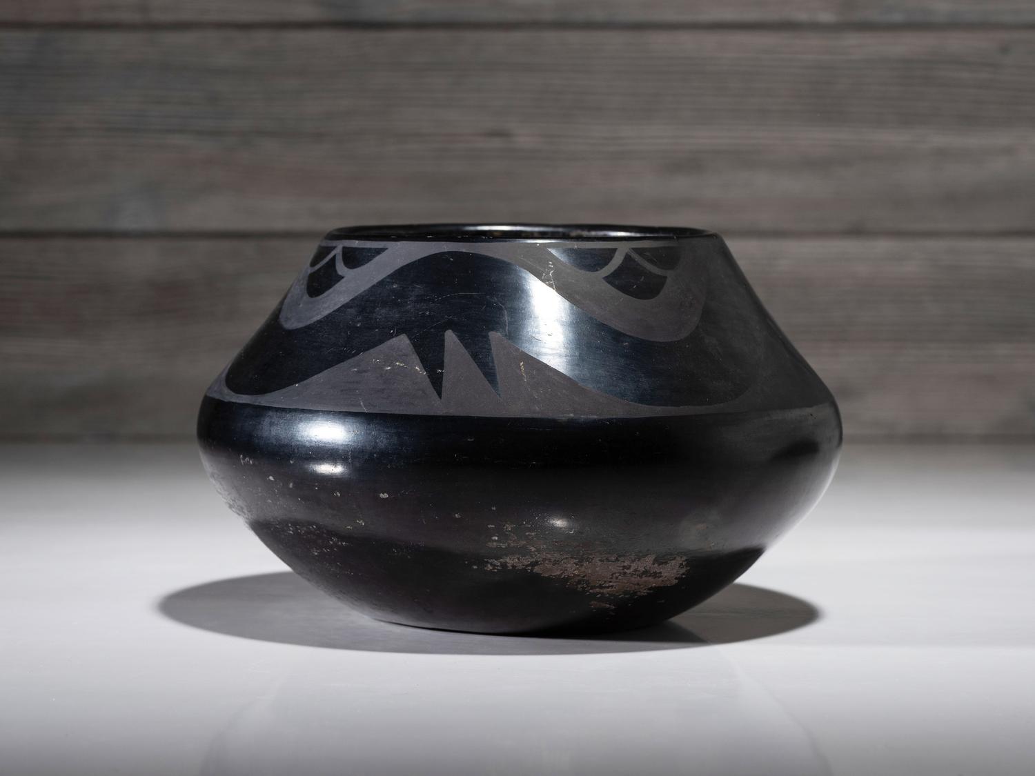 Blackware Pottery Jar 1923-1925