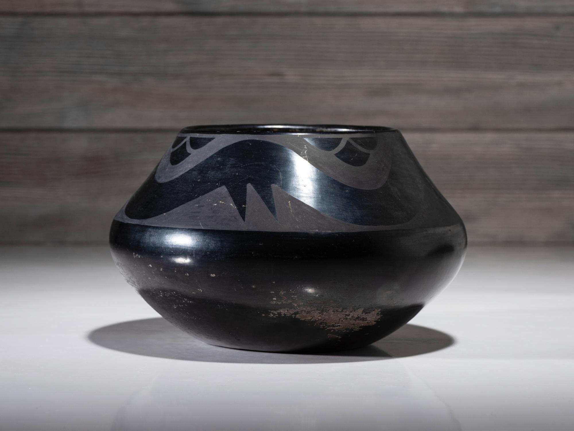 Blackware Pottery Jar 1923-1925