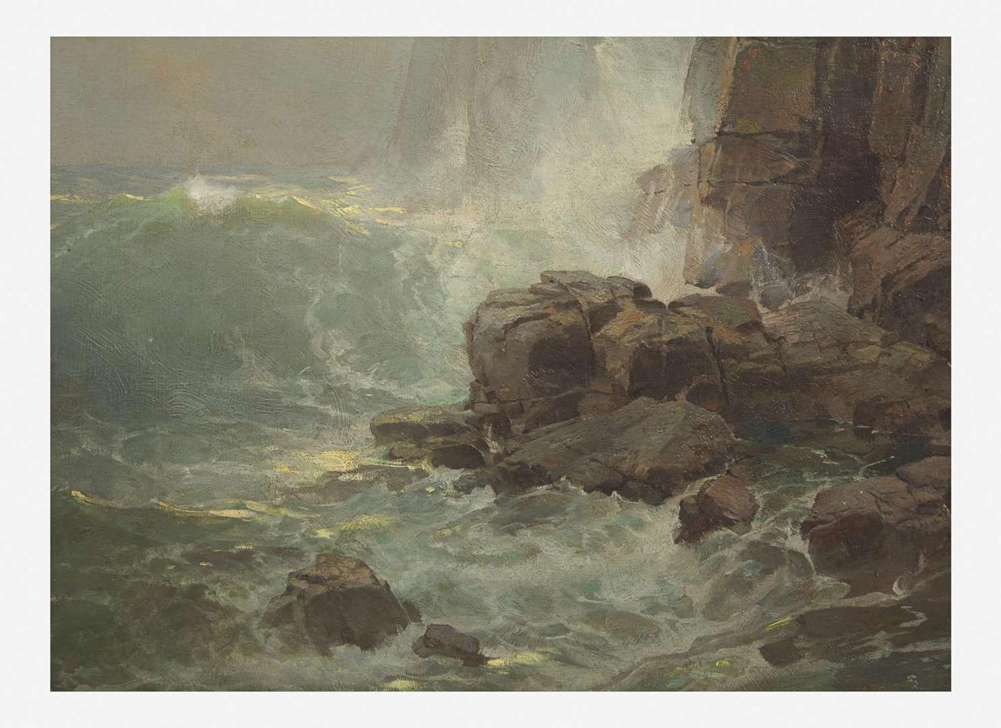 William Trost Richards (American, 1833-1905) - Land's End, Cornwall