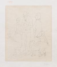 Pablo Picasso, (Spanish, 1881-1973), Famille des Saltimbanques,1904