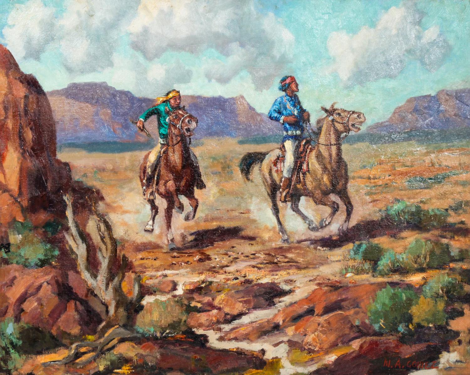 Marco Antonio Gomez, (American,1910 -1972), End of the Horse Race