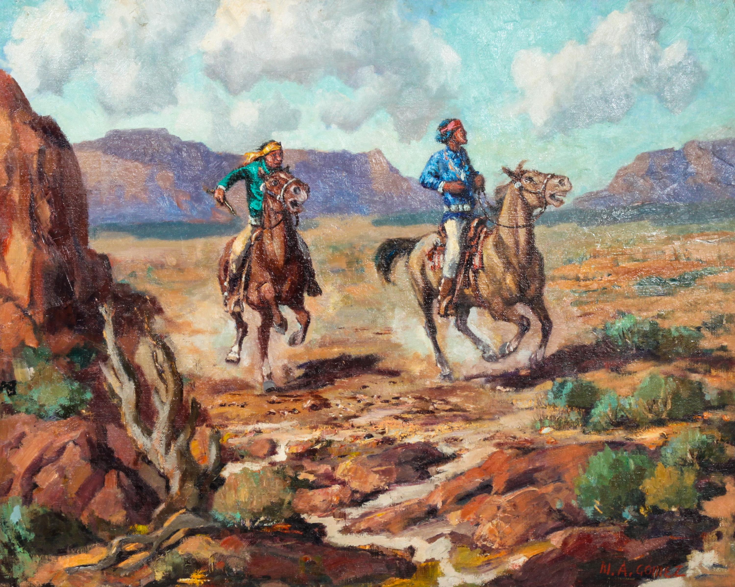 Marco Antonio Gomez, (American,1910 -1972), End of the Horse Race