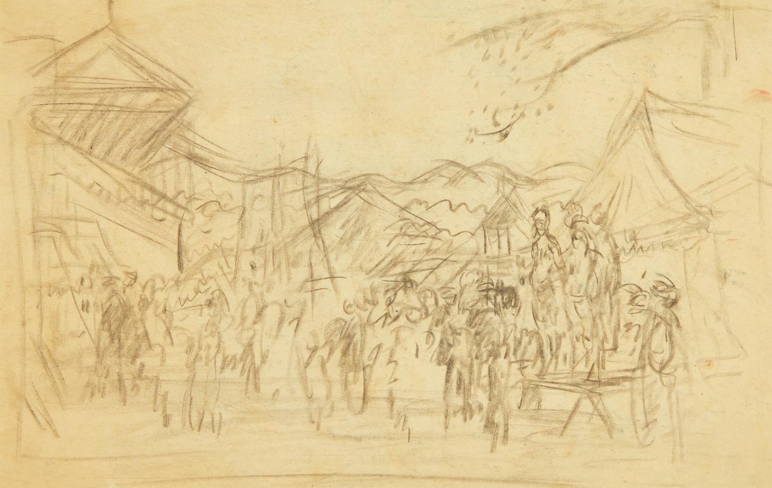 Study for Fryeburg Fair II; together with a companion (2)