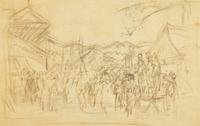 Study for Fryeburg Fair II; together with a companion (2)