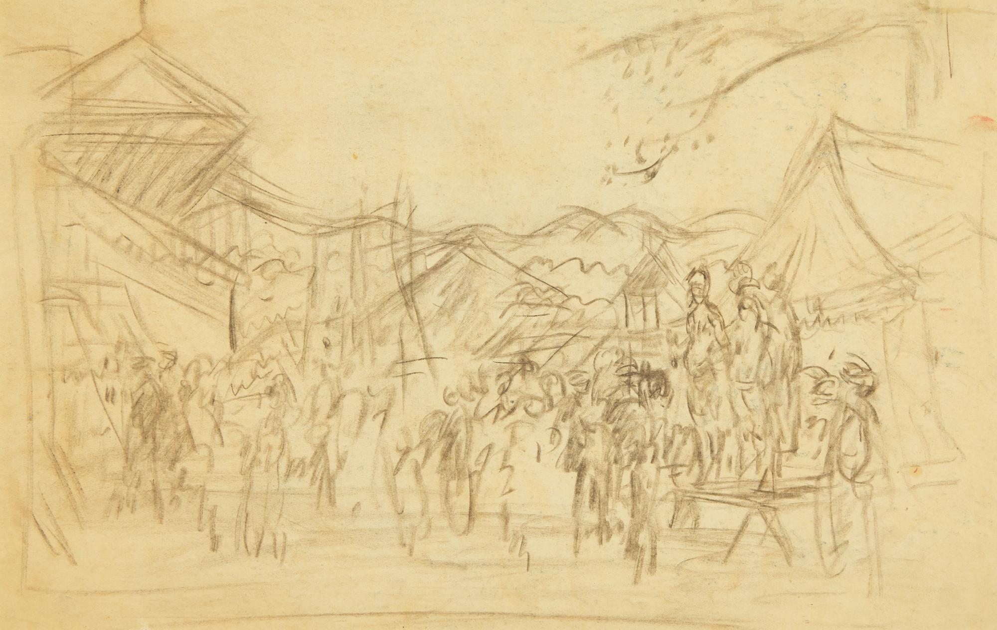 Study for Fryeburg Fair II; together with a companion (2)