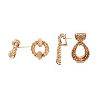 COLLECTION OF YELLOW GOLD AND DIAMOND EARRINGS