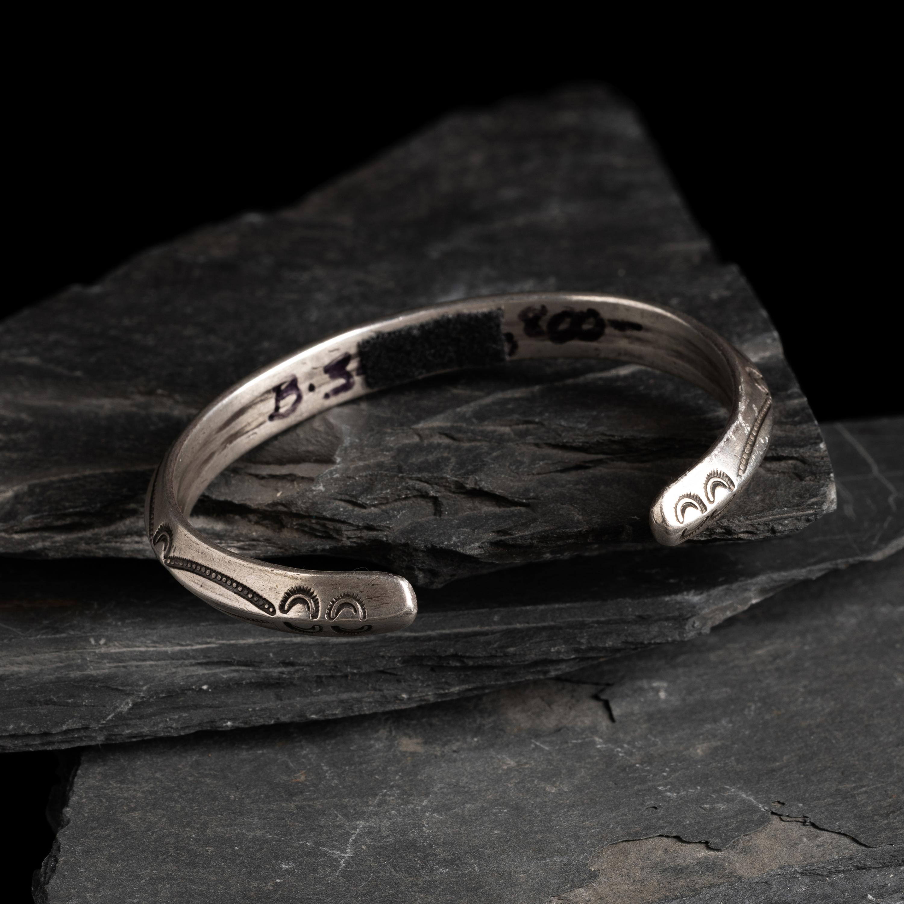 Navajo Stamped Carinated Ingot Cuff Bracelet