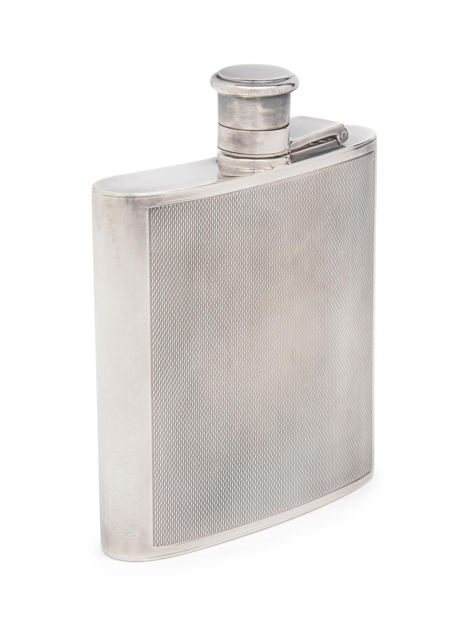 HERMÈS SILVER-PLATED FLASK