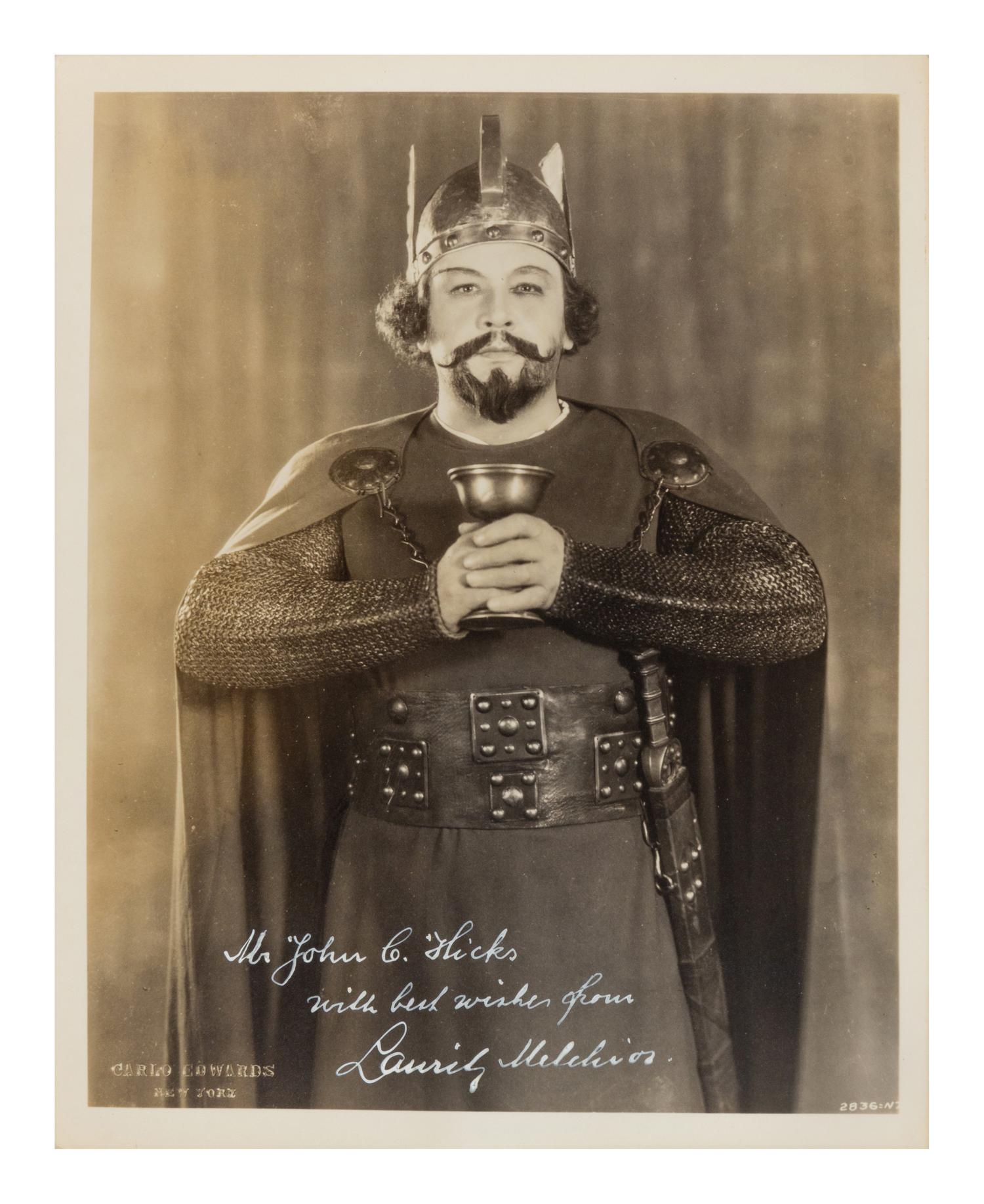 [20TH-CENTURY OPERA SINGERS]. A group of 5 photographs of opera singers from the 1940s, most signed and inscribed, comprising images of:
