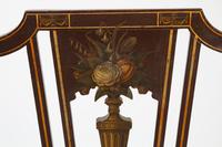 A George III Style Caned and Painted Quadruple Chairback Settee — 19TH CENTURY