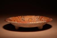 A Maya Polychrome Terracotta Tripod Plate