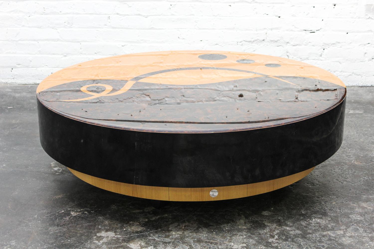 A Modern Low Table Diameter 42 1/4 inches.