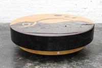 A Modern Low Table Diameter 42 1/4 inches.