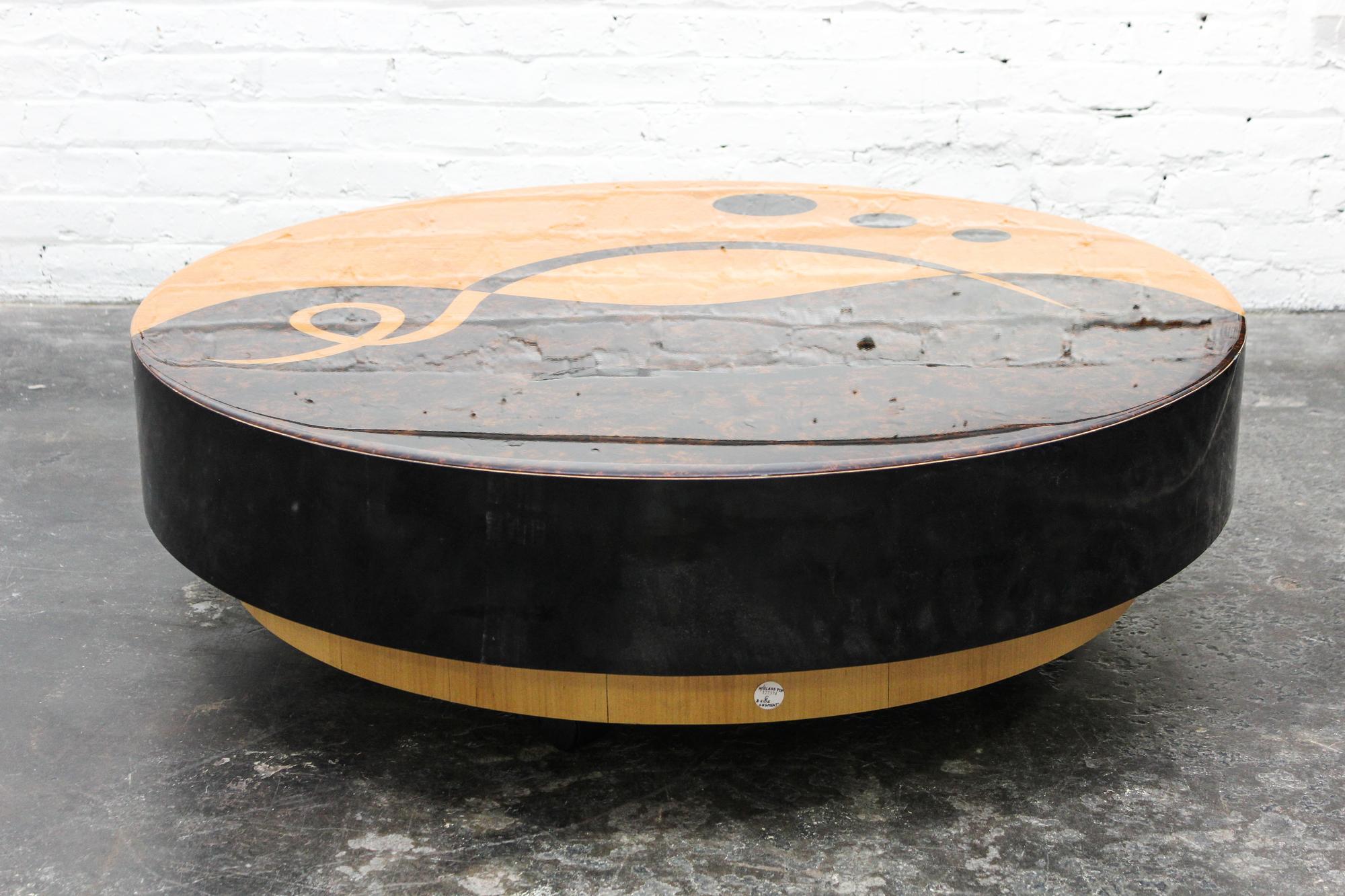 A Modern Low Table Diameter 42 1/4 inches.