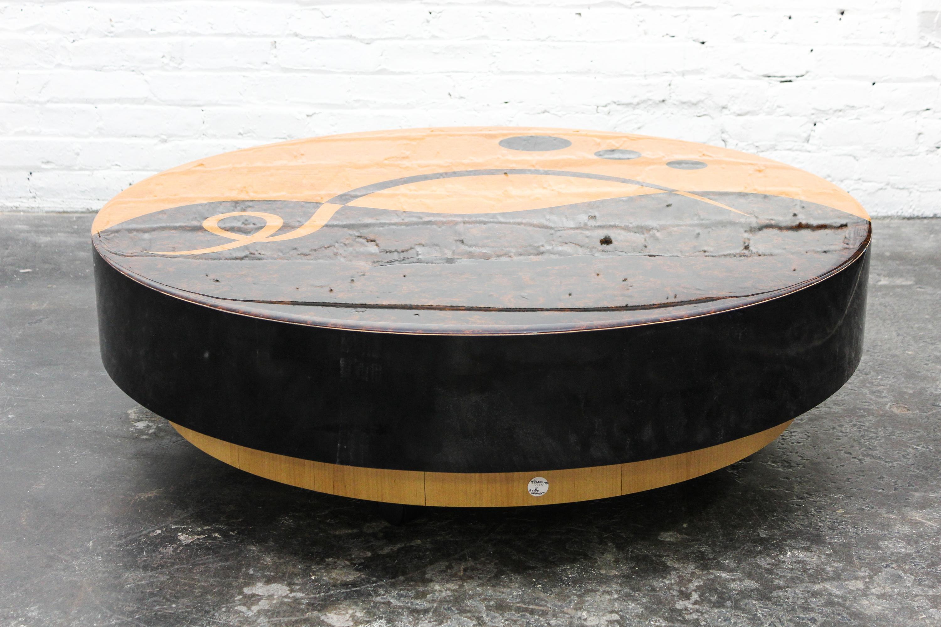 A Modern Low Table Diameter 42 1/4 inches.
