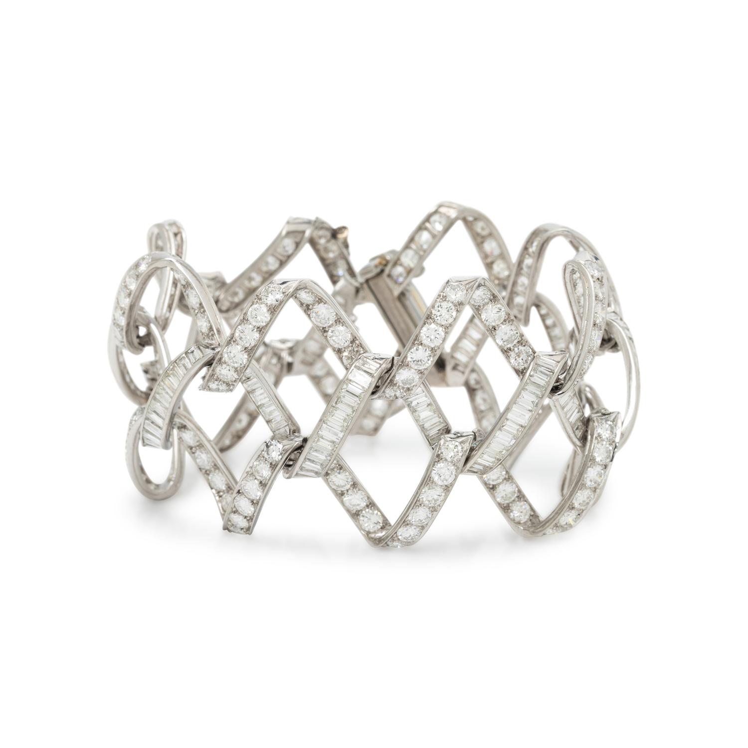 DIAMOND AND PLATINUM BRACELET