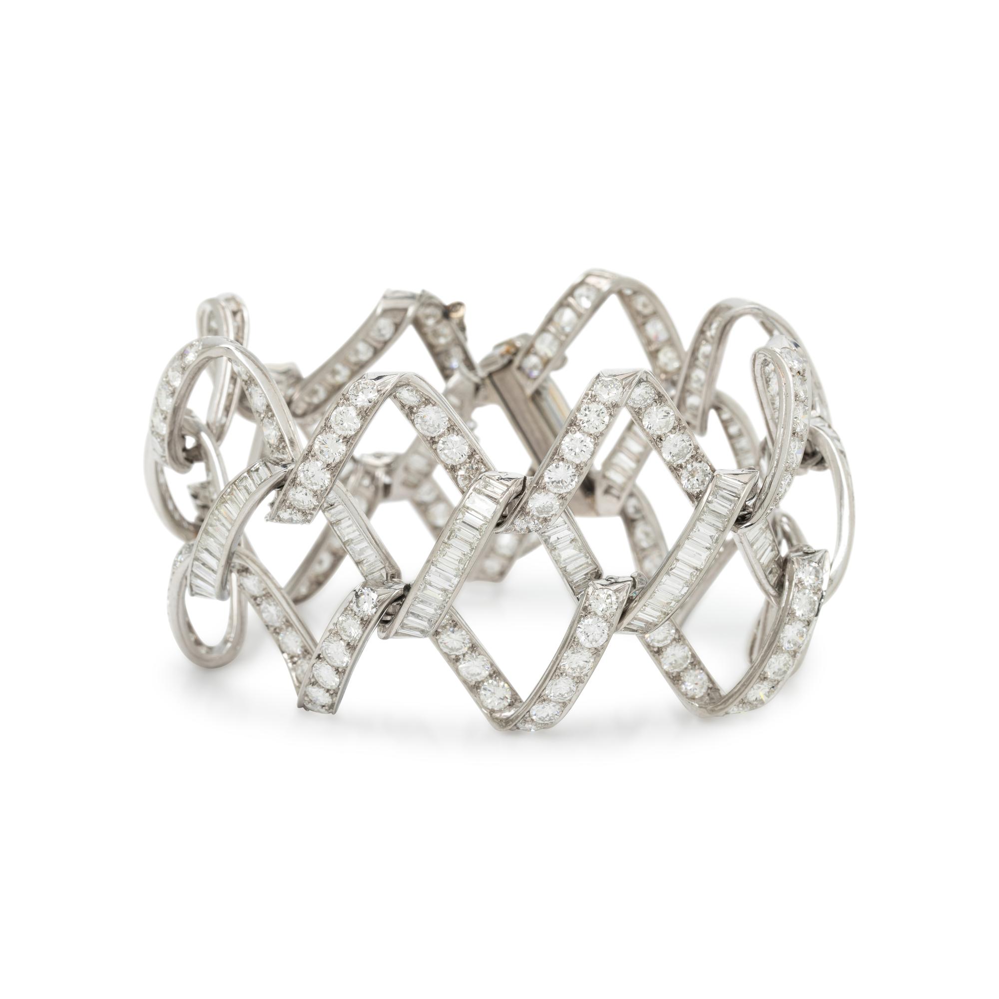 DIAMOND AND PLATINUM BRACELET