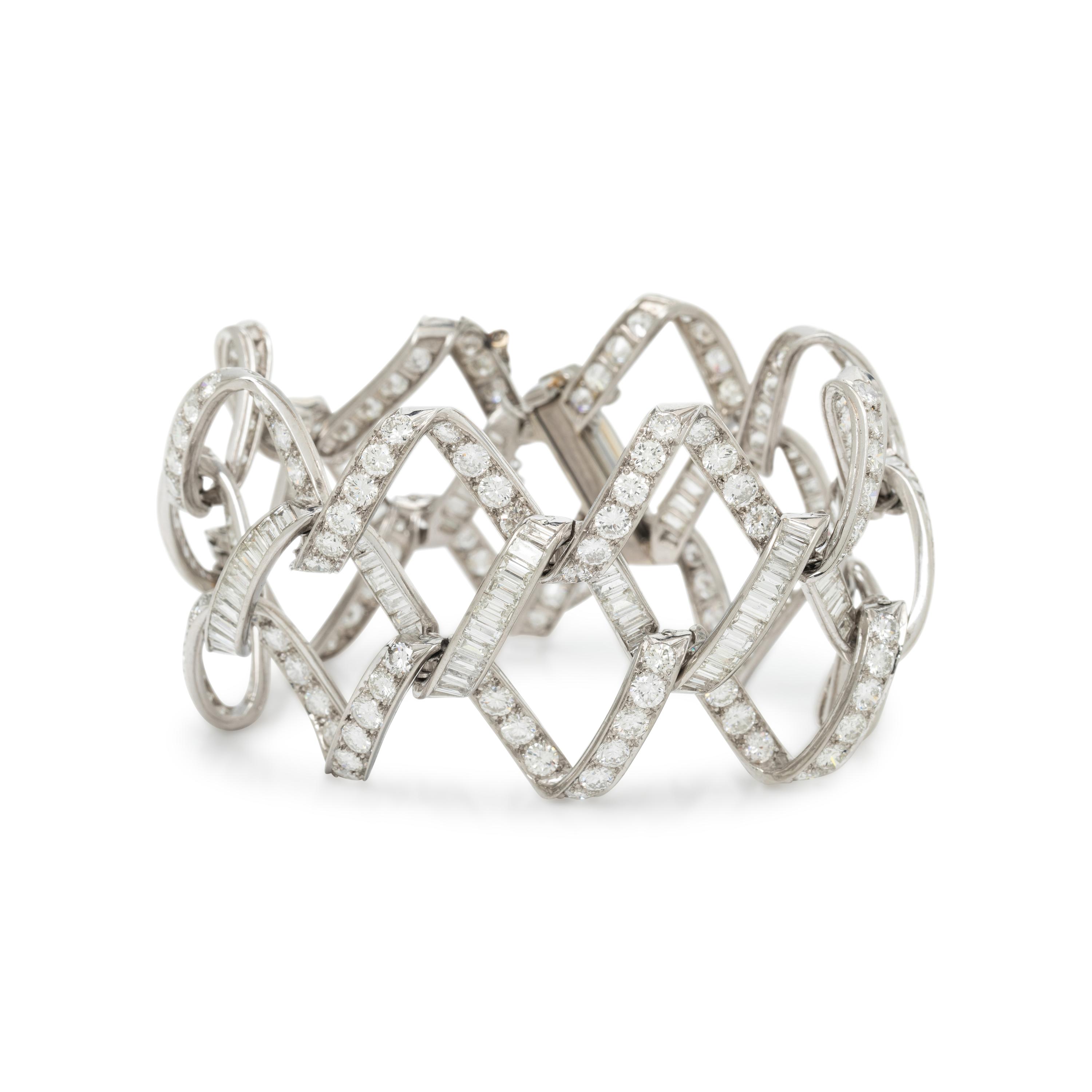 DIAMOND AND PLATINUM BRACELET