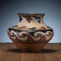 San Ildefonso Polychrome Pottery Jar